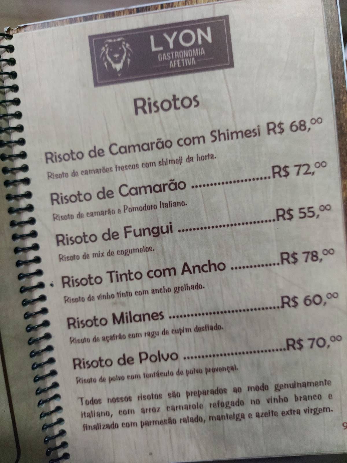 Menu em Lyon Bar Restaurante, Santos