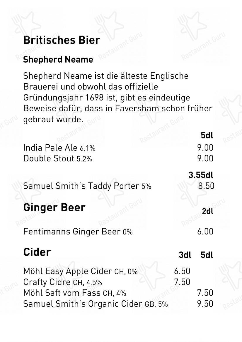 MARTA Cafe - Music - Bar in Berna - Menu