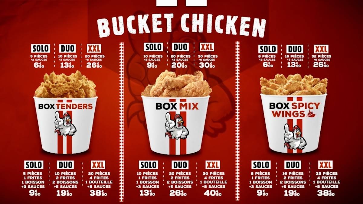 Menu de MASTER CHICKEN