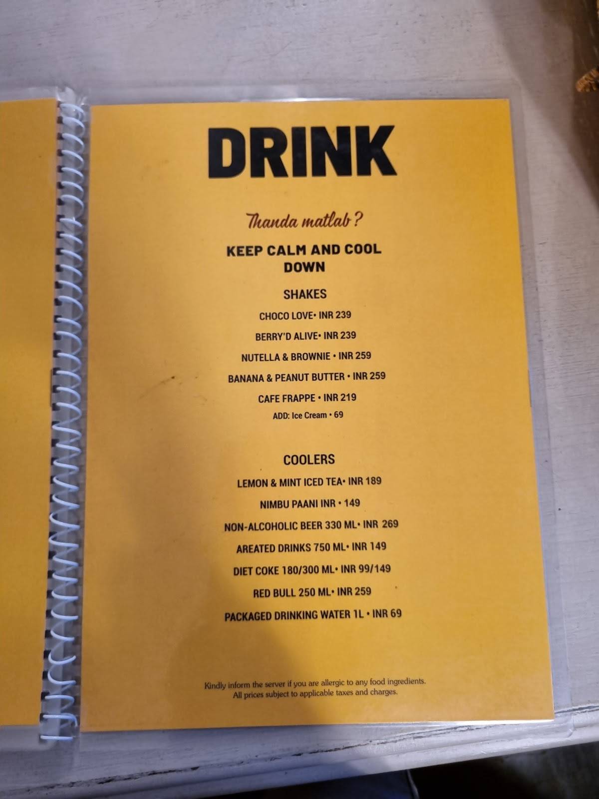 ML 05 Cafe menu