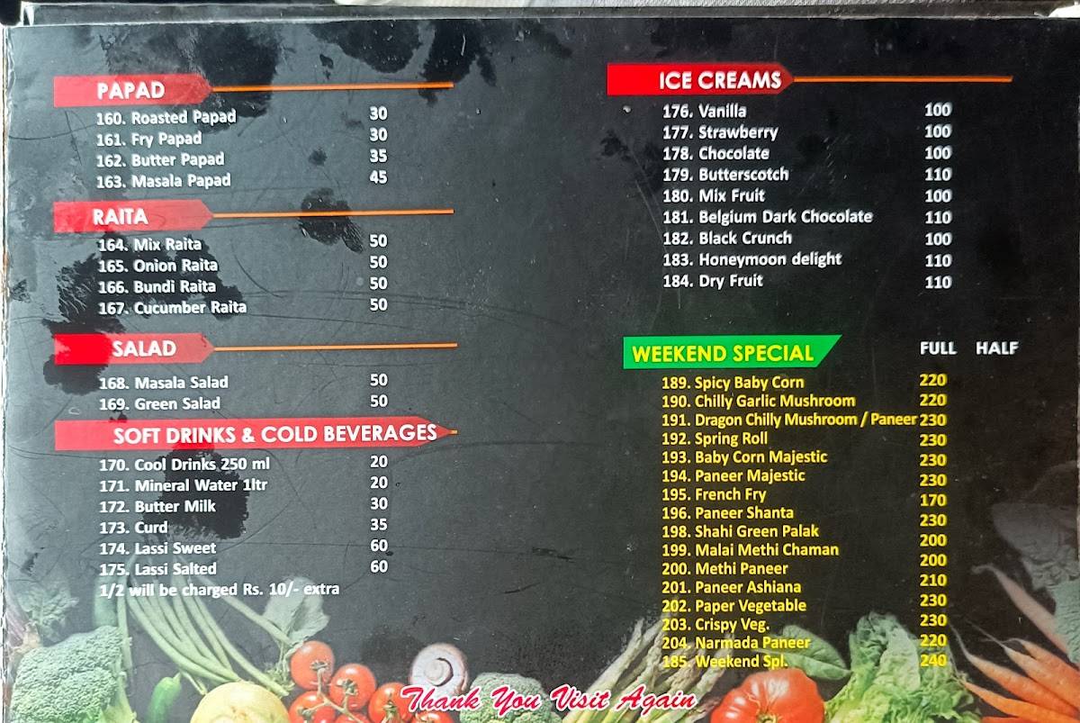Maa Santosh Dhaba menu