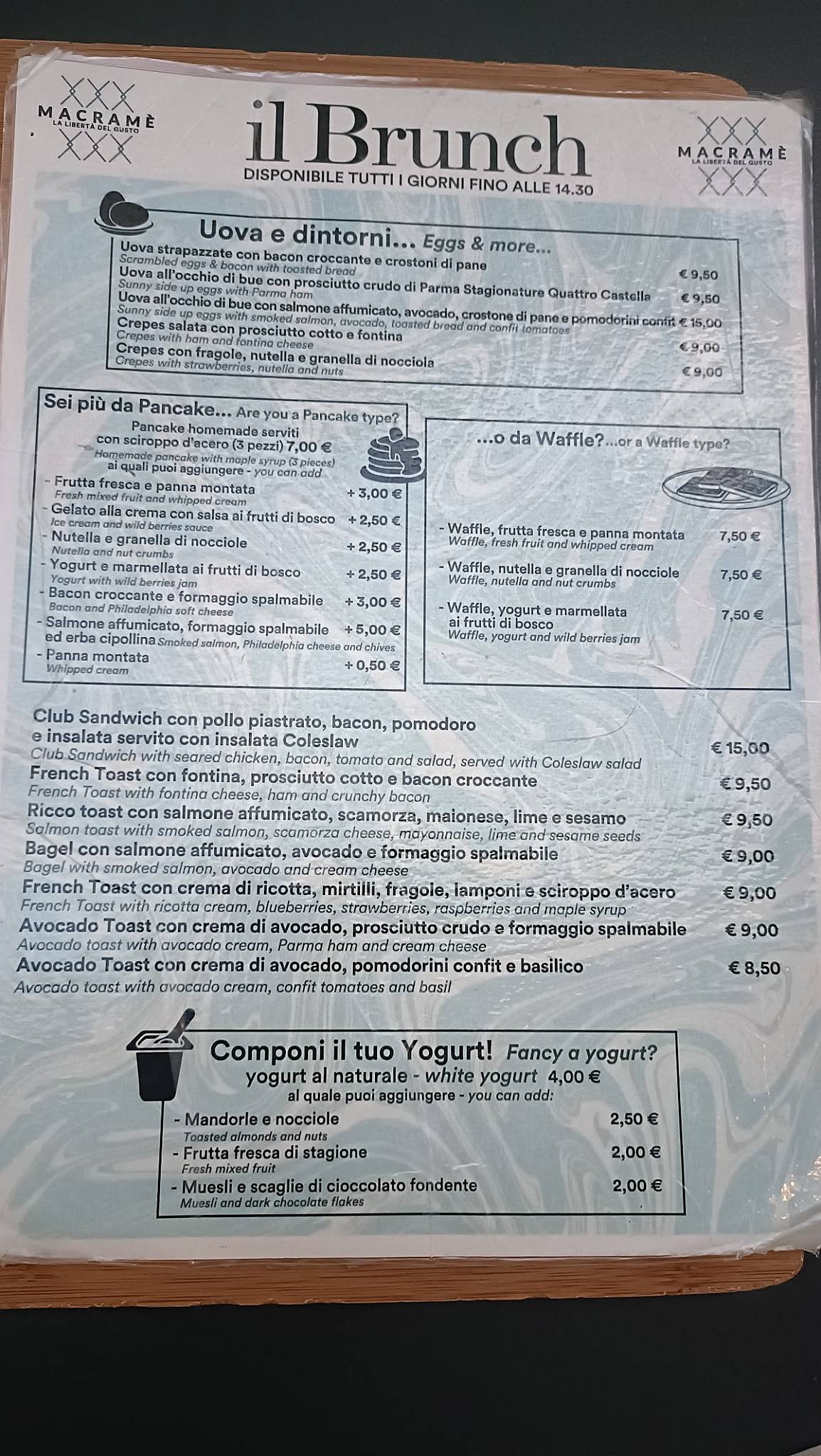 Menu di Macramè 