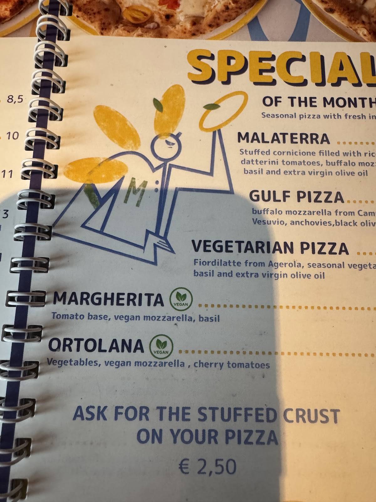 Menu di Pizzeria Malaterra | Via Cicerone 
