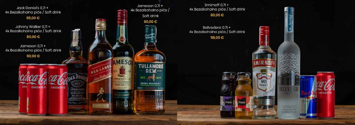 Menu di Paradajz club Malinska 