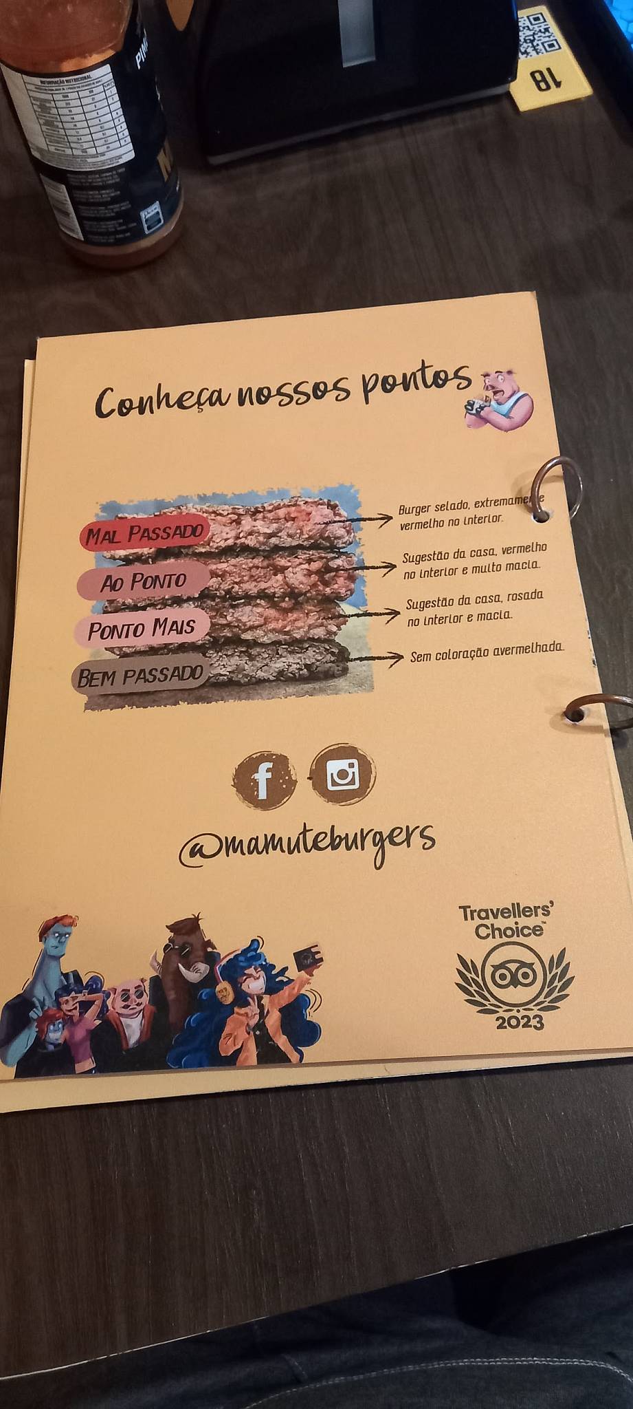 Mamute Burgers | Centro cardápio