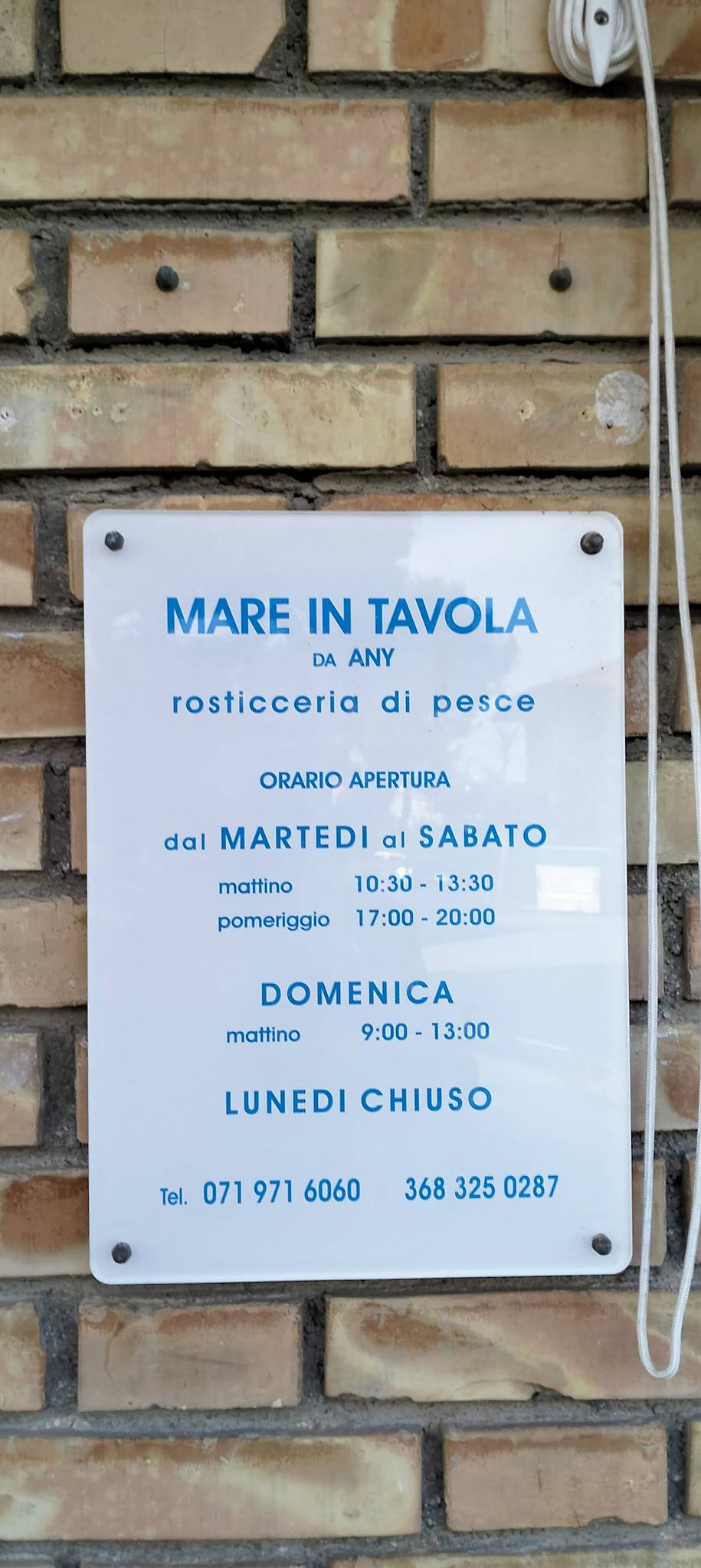 Menu di Ristorante Alla Marina 