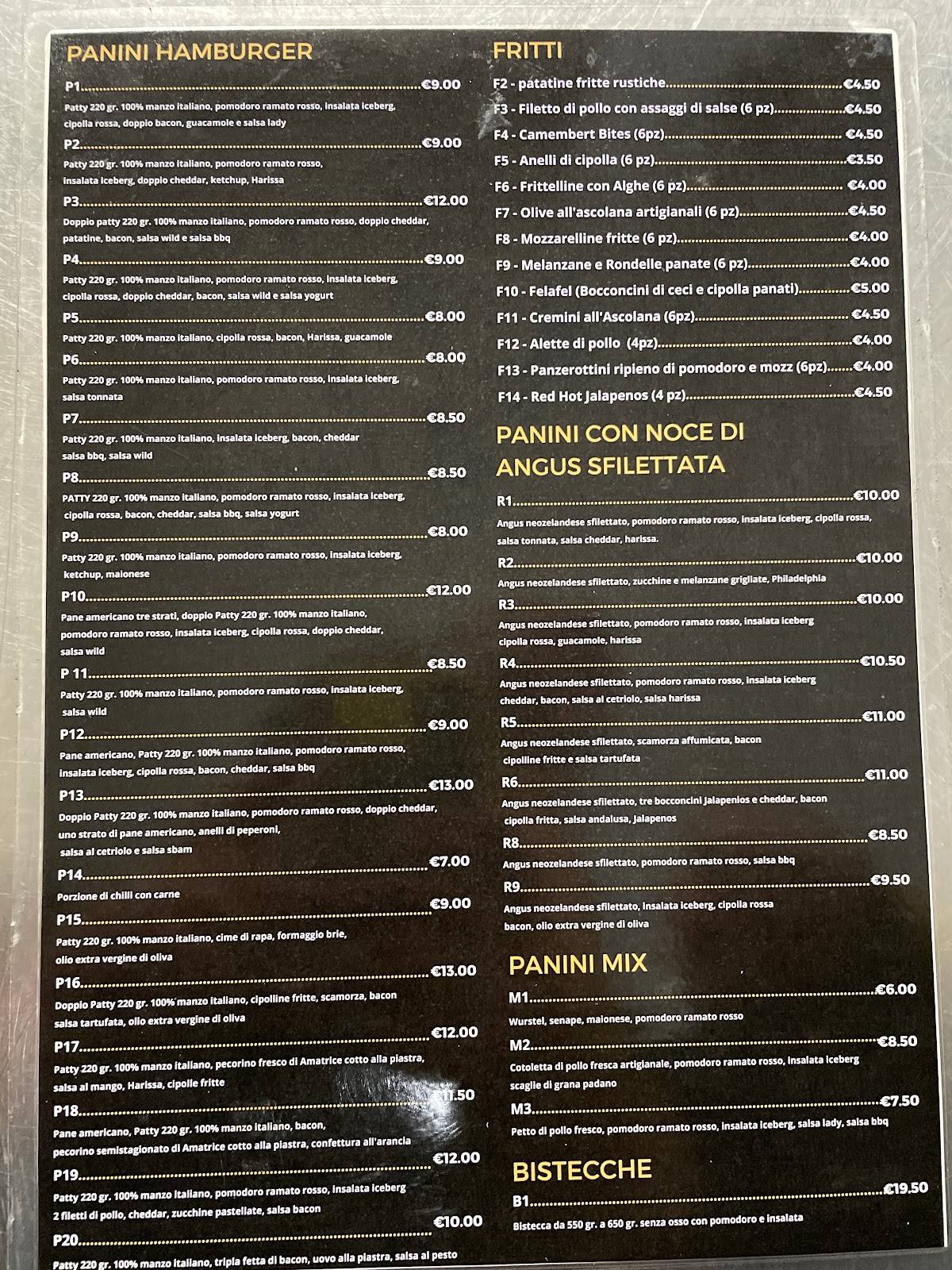 Menu di Martinburger 