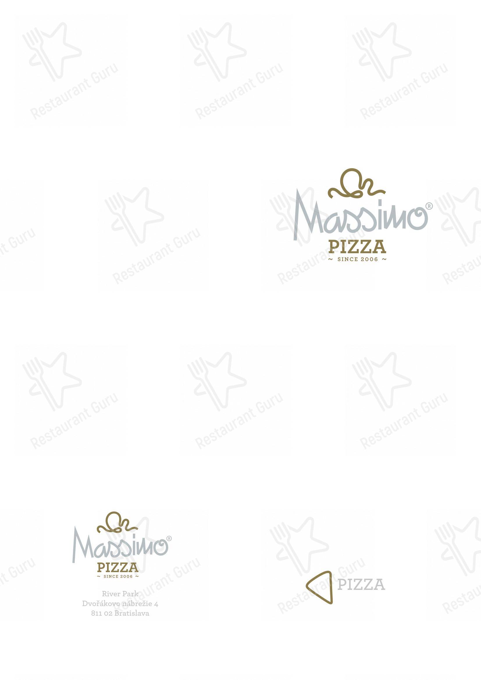 Menu pour Massimo Ristorante - Основное меню