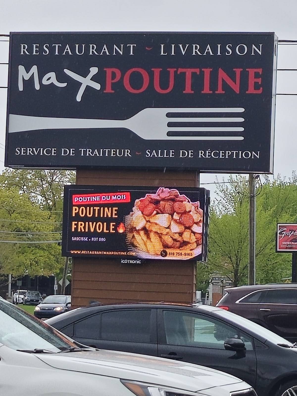 Menu de Max Poutine