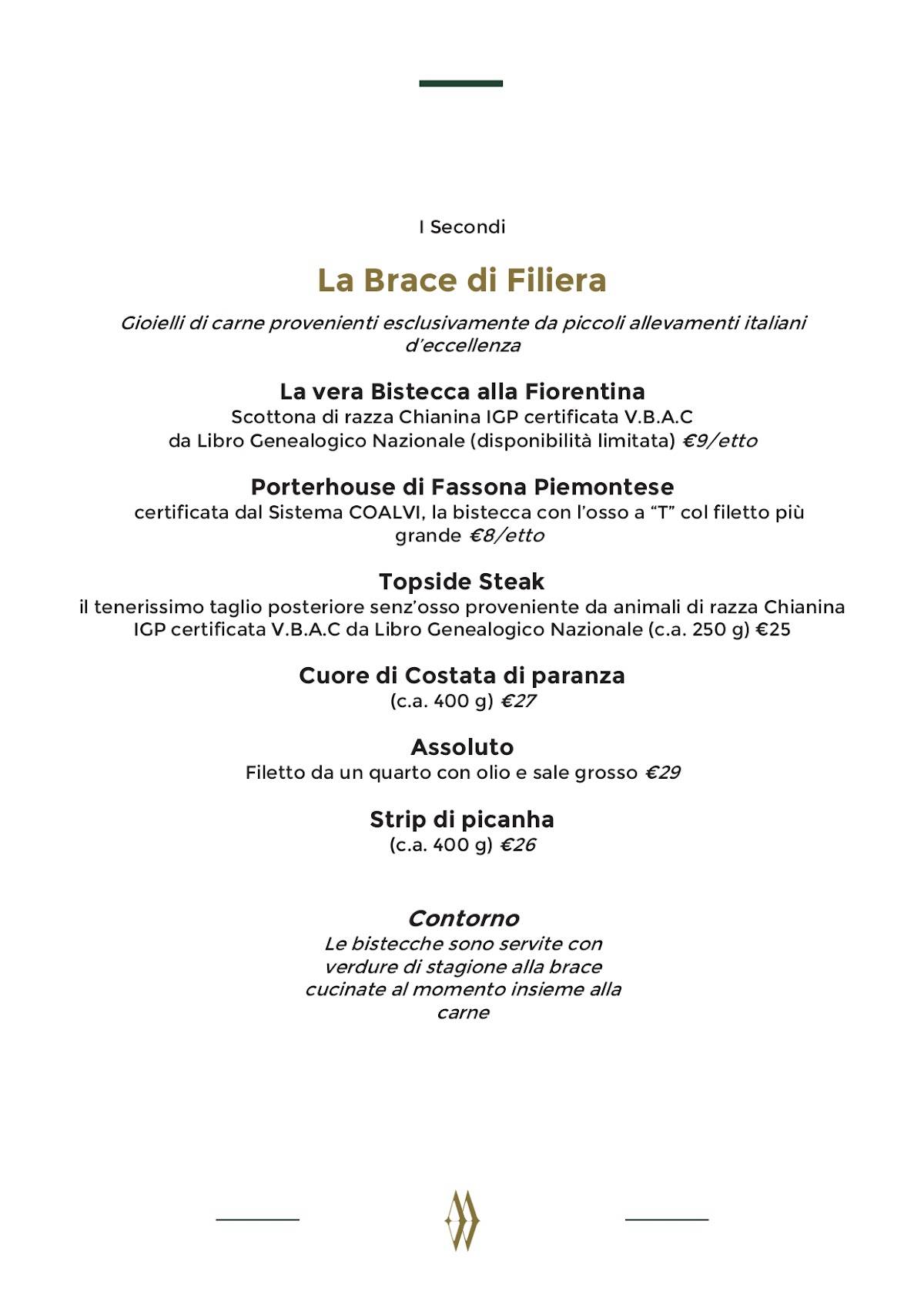 Menu di Meatin - Ristorante contemporaneo di terra 