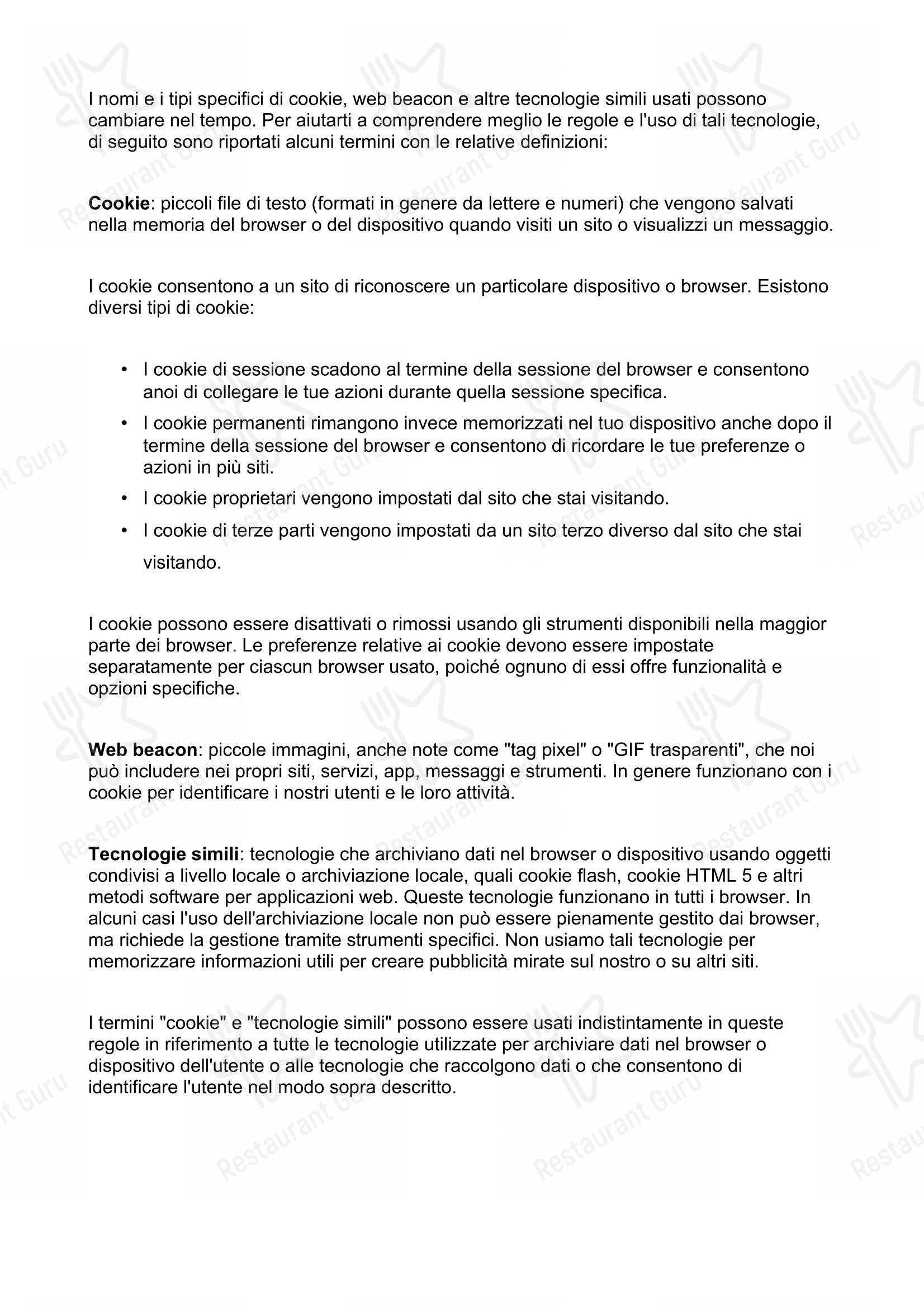 Menu per Medioevo ristorante pizzeria ristorante