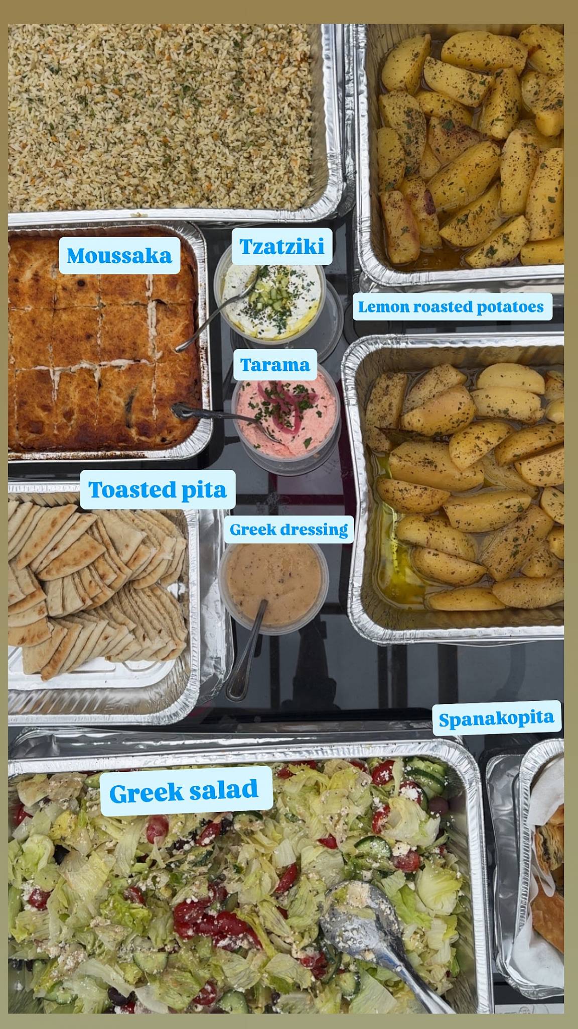 Menu de Mediterraneo Greek Family Restaurant