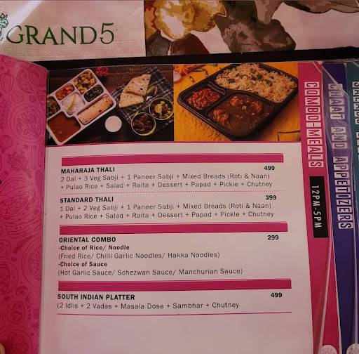 Meera's Bistro 2.0 menu