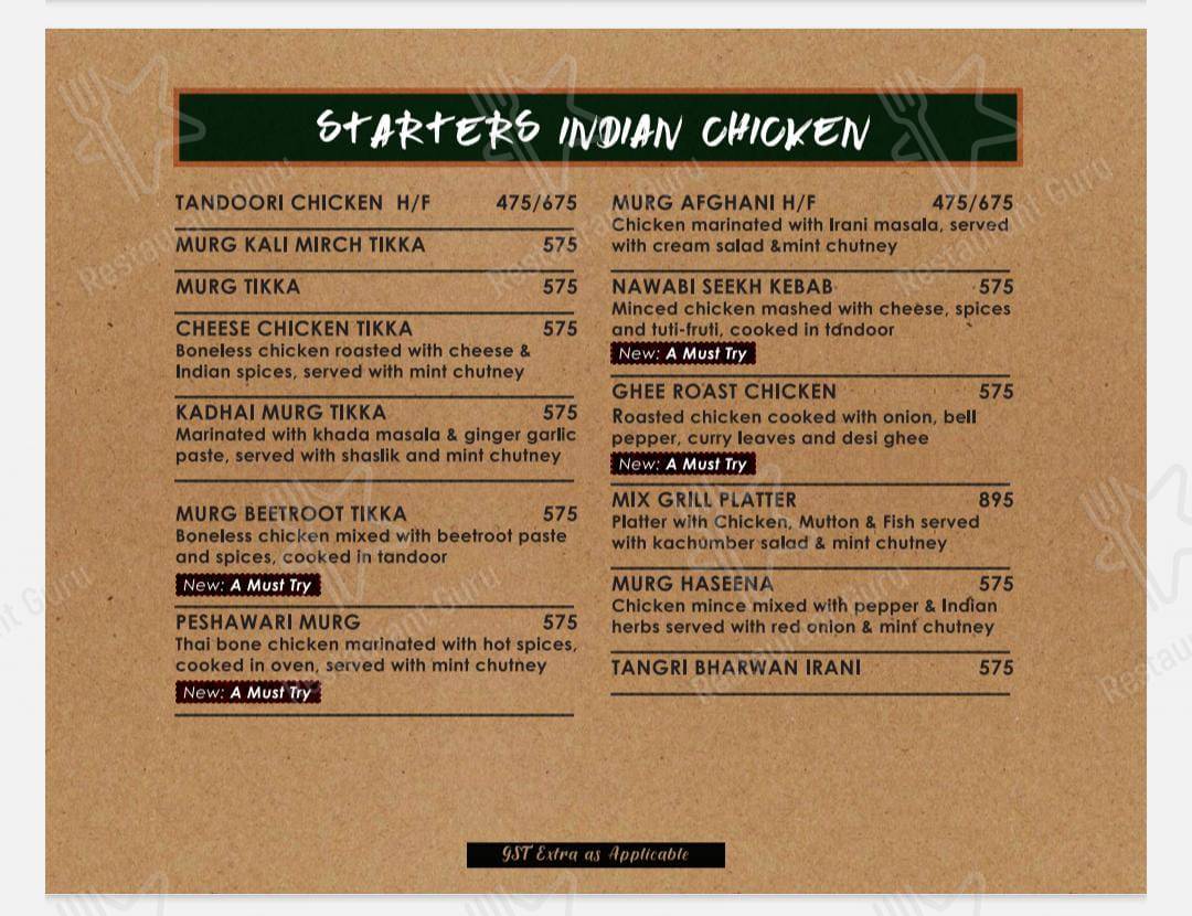 Melting Pot Restaurant by Hotel Harmony Inn menu