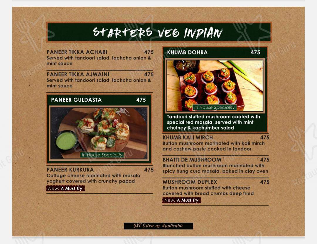 Melting Pot Restaurant by Hotel Harmony Inn menu