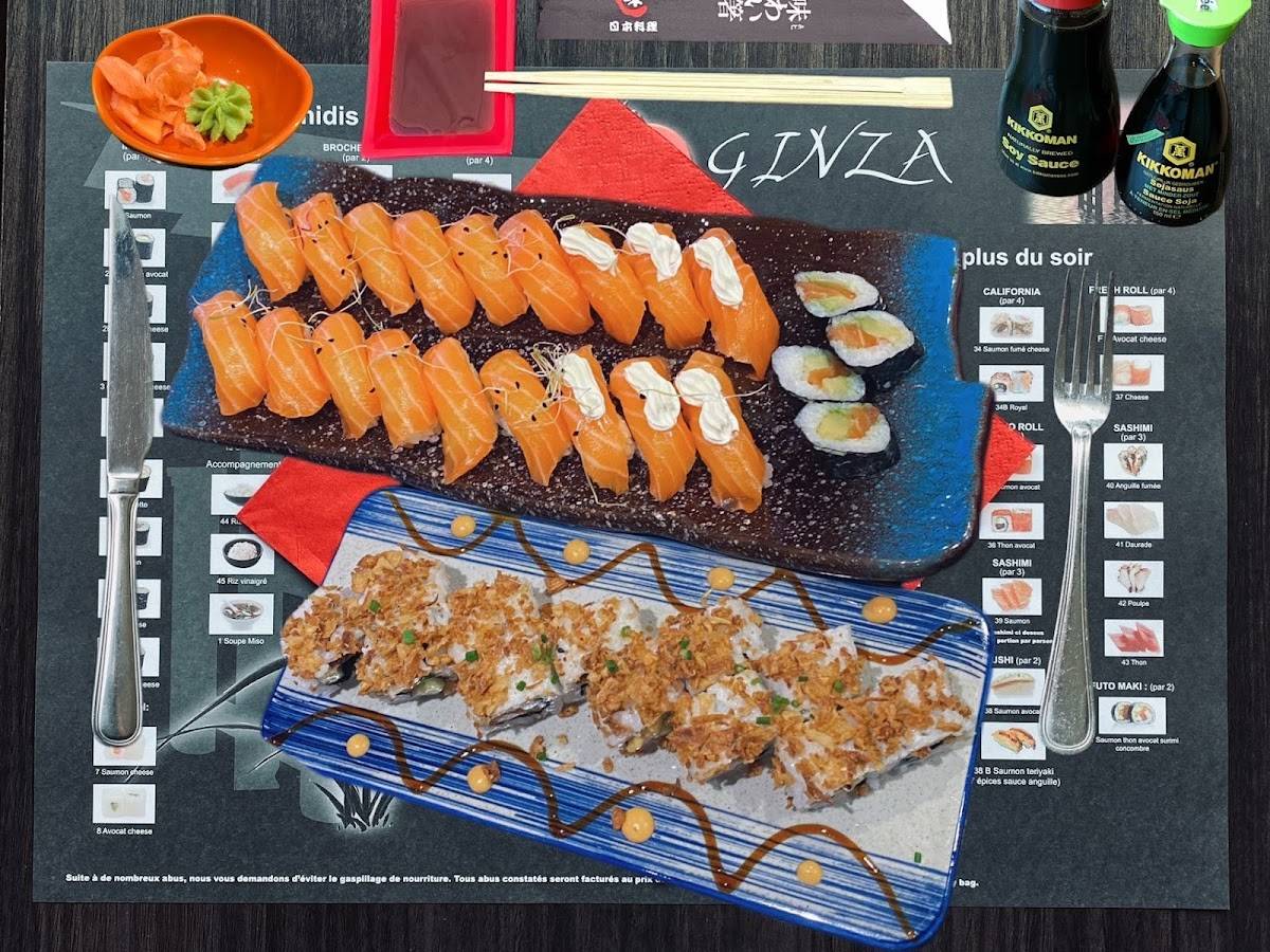 Menu de Ginza