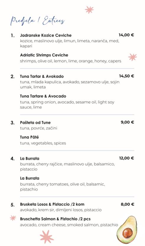 Menu di Merlin Bistro 