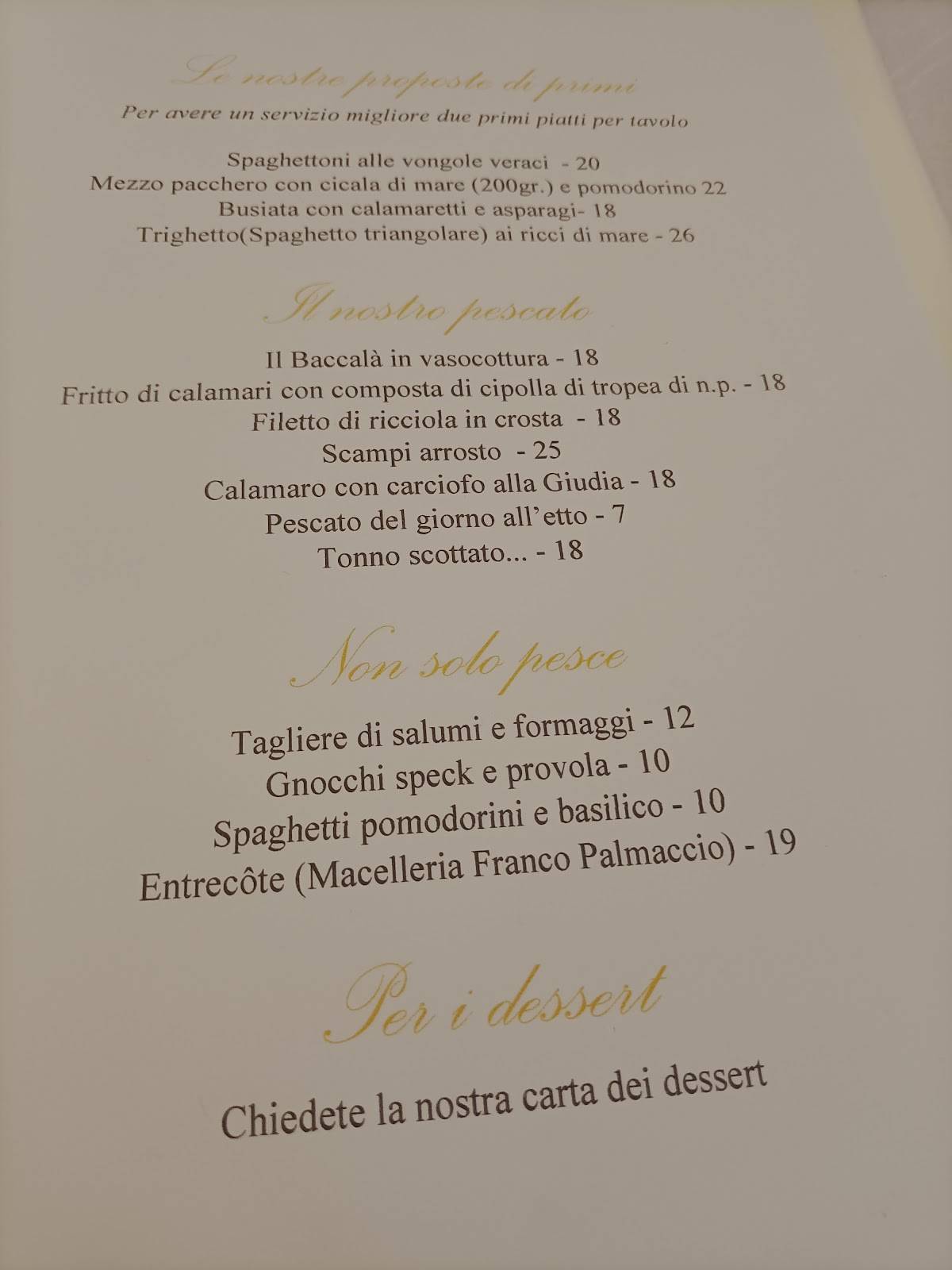 Menu di Michele Chinappi 