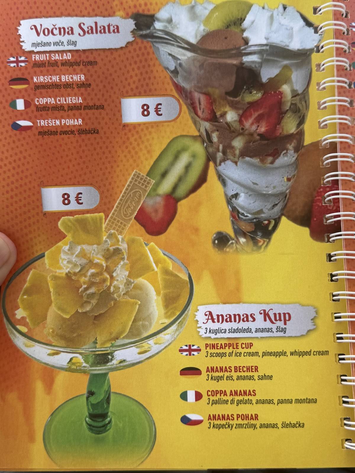 Menu di Miki Ice Cream Shop and Cafe 