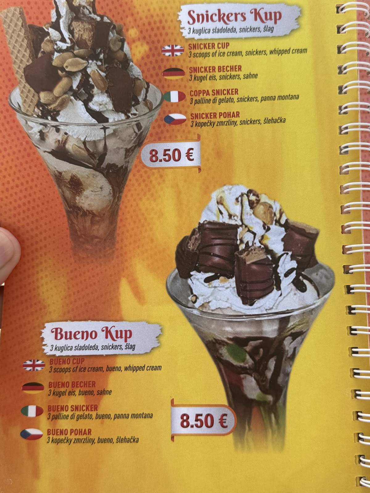 Menu di Miki Ice Cream Shop and Cafe 