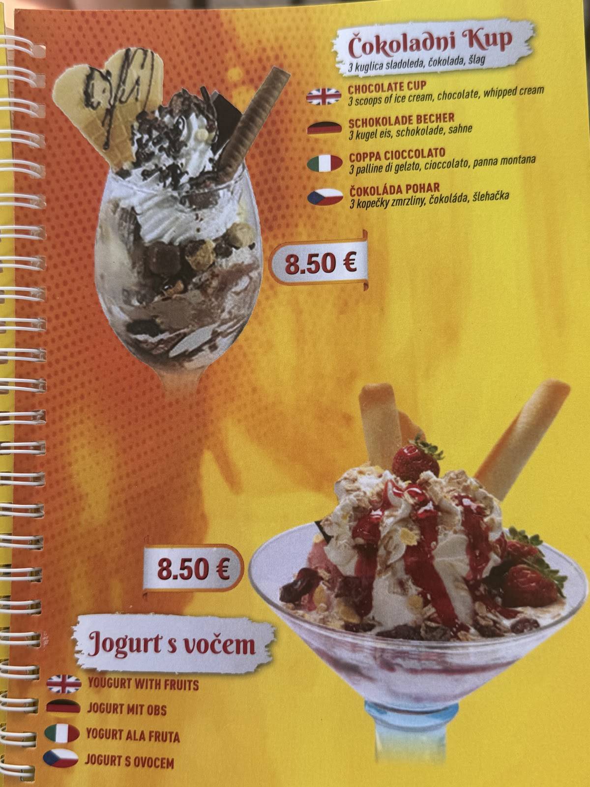 Menu di Miki Ice Cream Shop and Cafe 