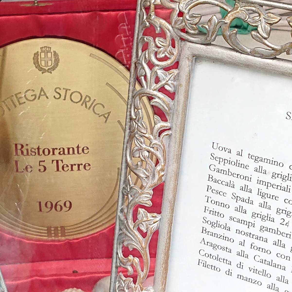 Menu di Le 5 Terre 