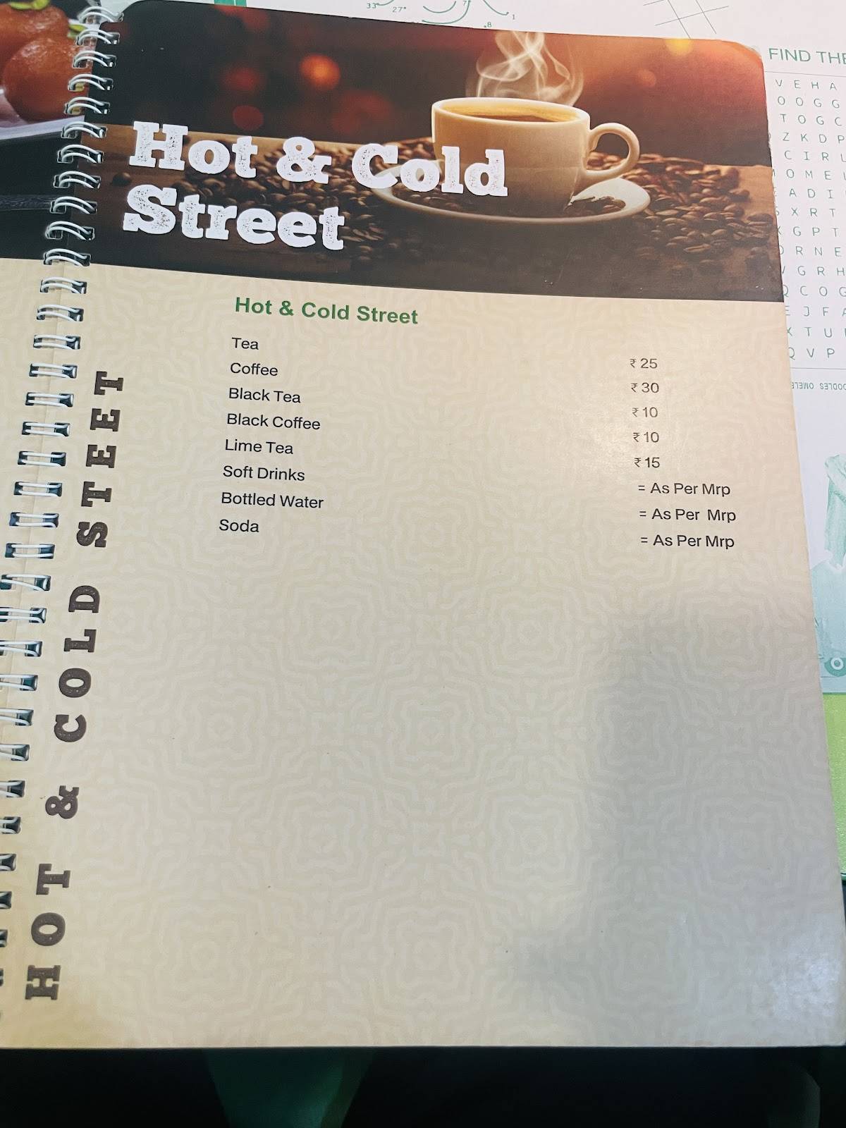 Mintzza Food Mall menu