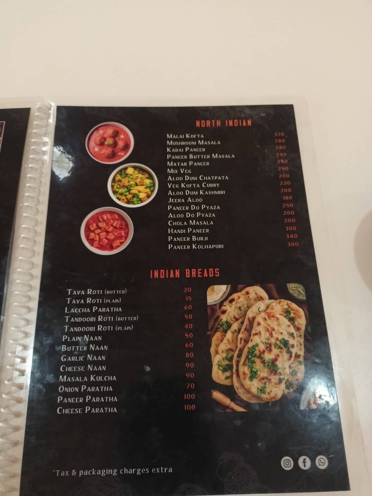 Mithaas menu