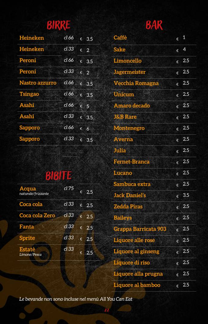 Menu di Miyako Sushi Restaurant 