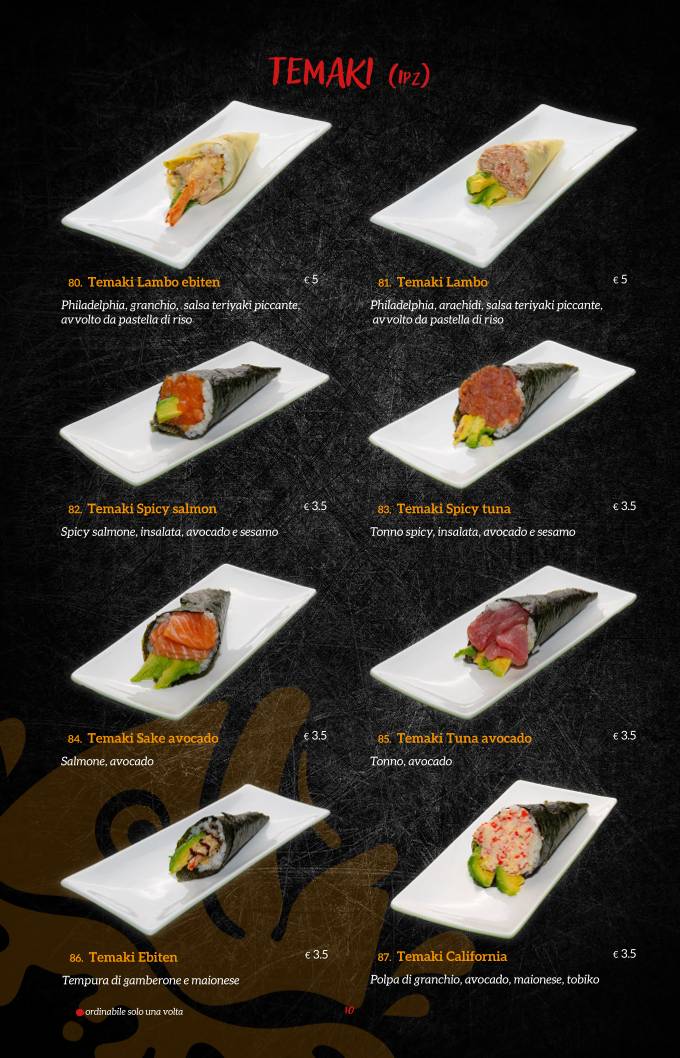 Menu di Miyako Sushi Restaurant 