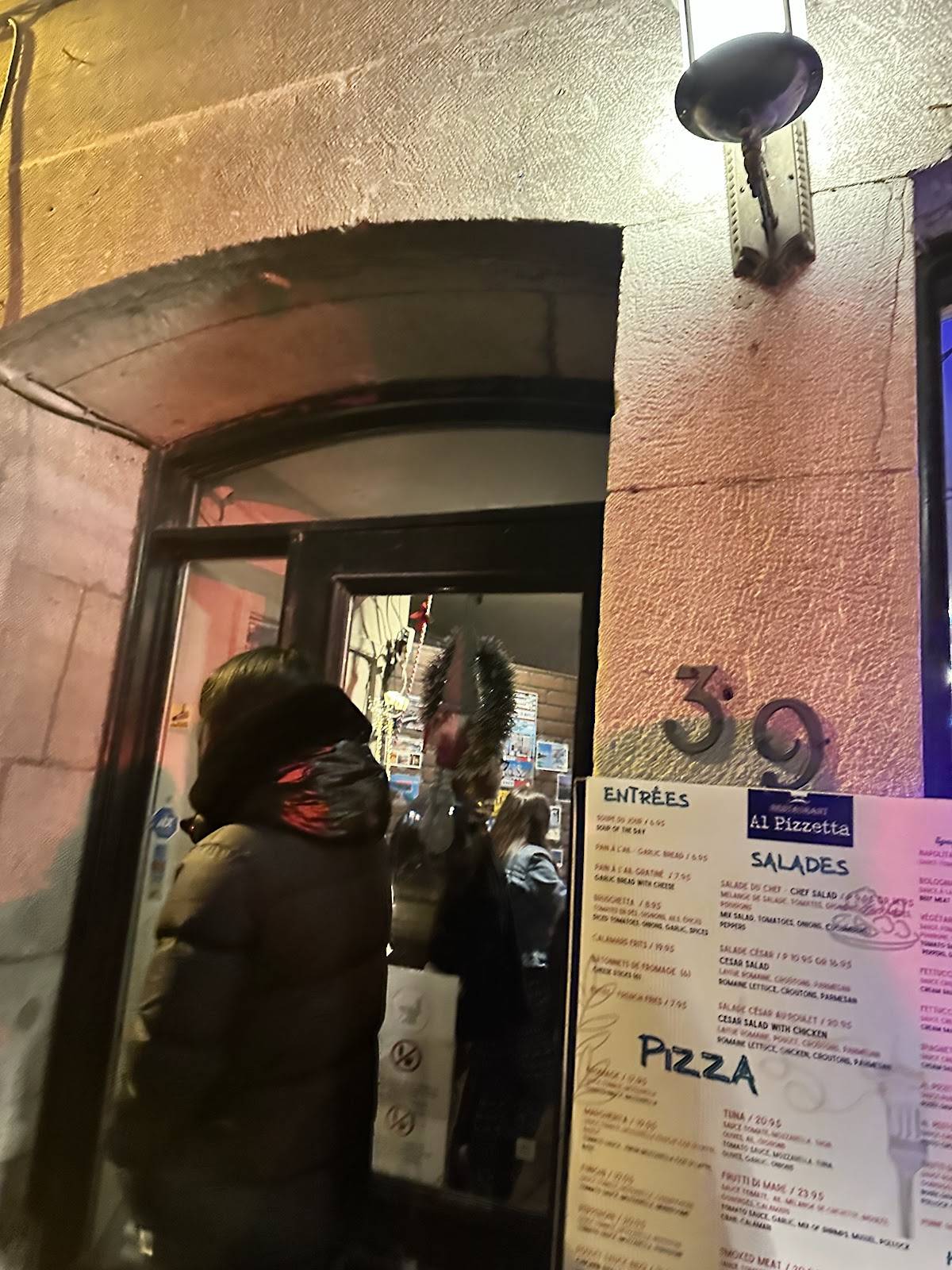 Menu de Al Pizzetta