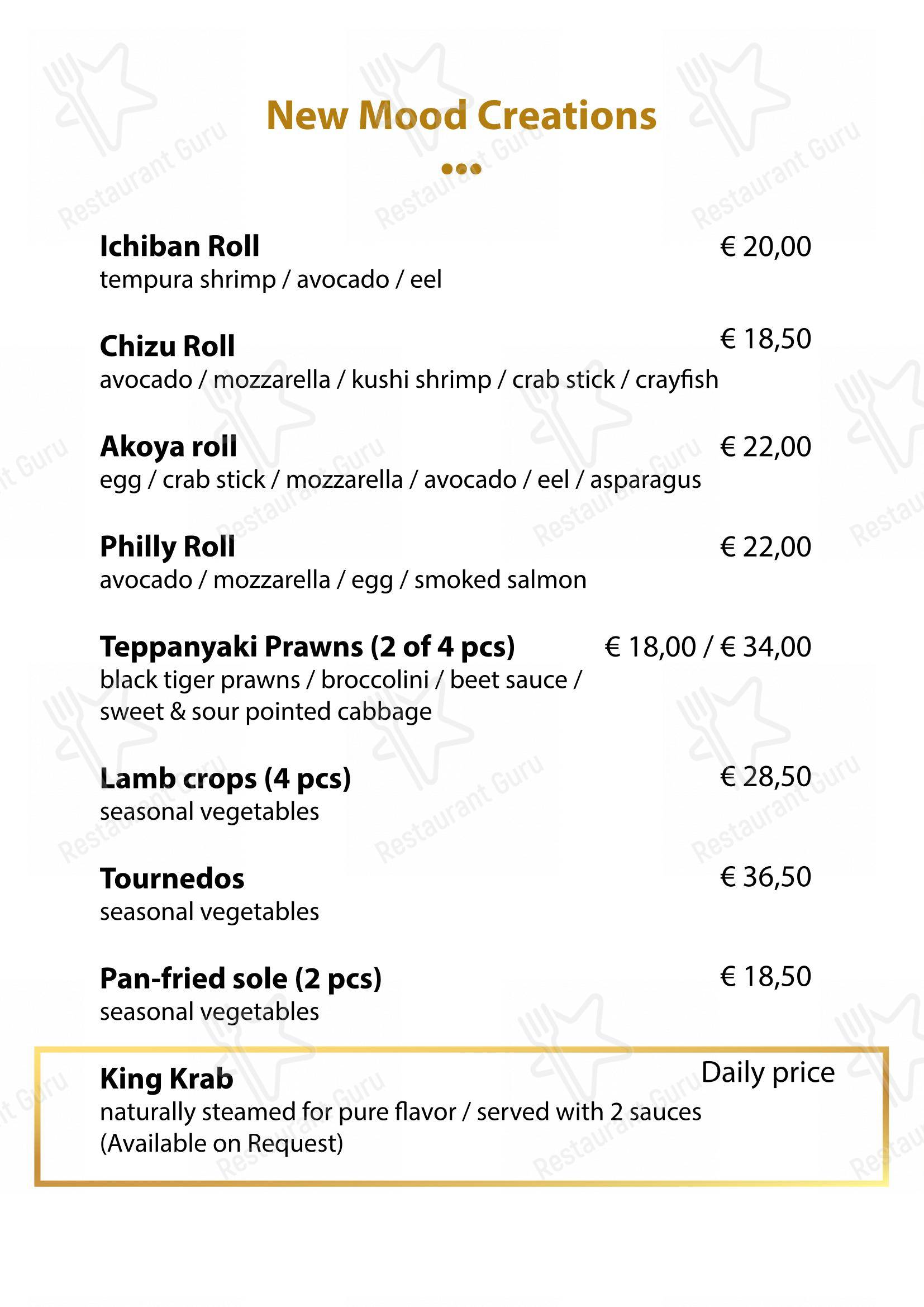 Menu pour Mood Bar & Kitchen - Крафт меню