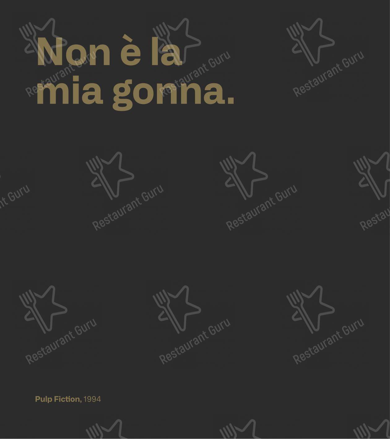 Основное меню per Movie Restaurant & Lounge in Locarno