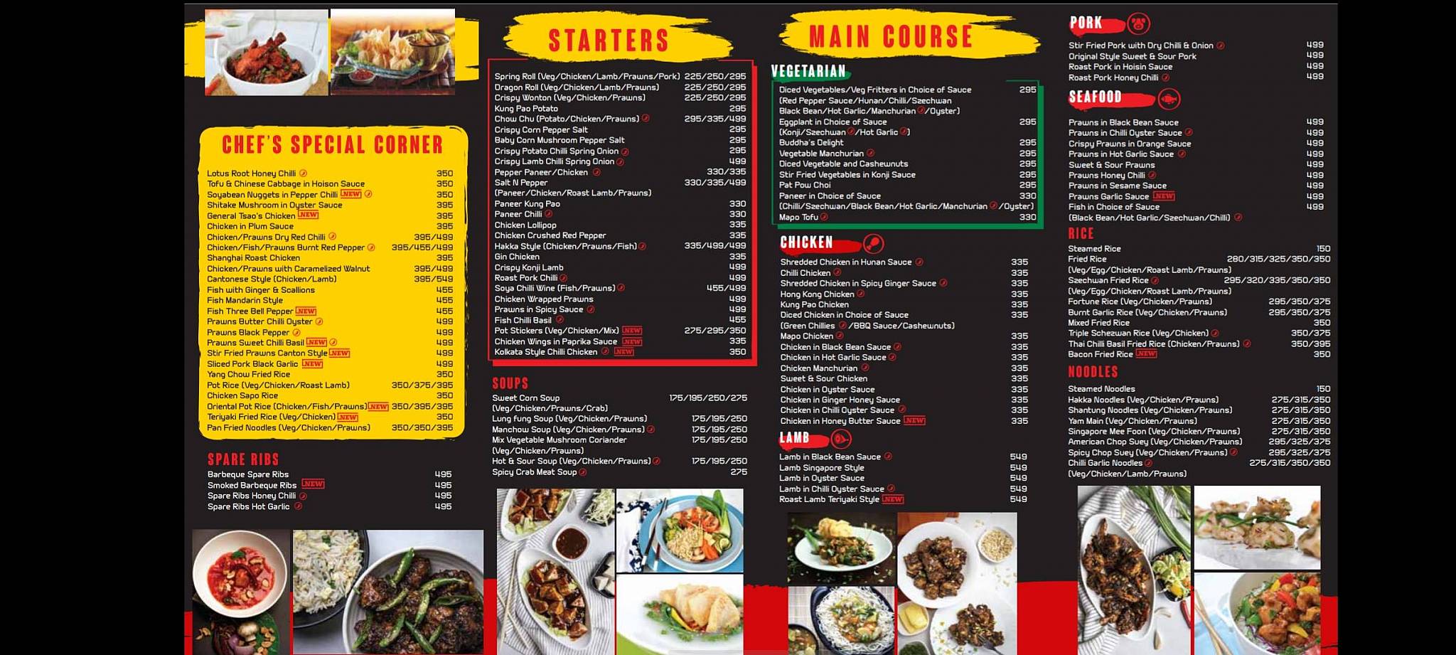 Mr. Chow's menu