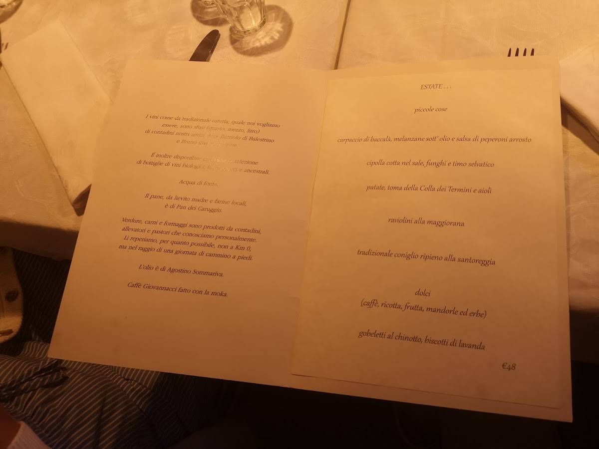 Menu di Mse Tutta 