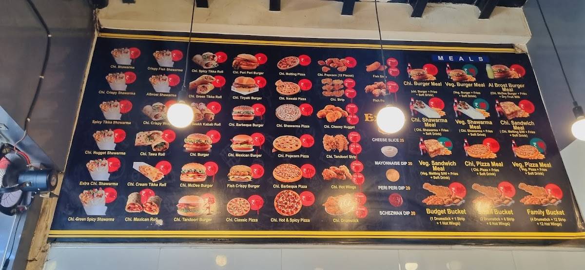 Al-Brost Fast Food menu