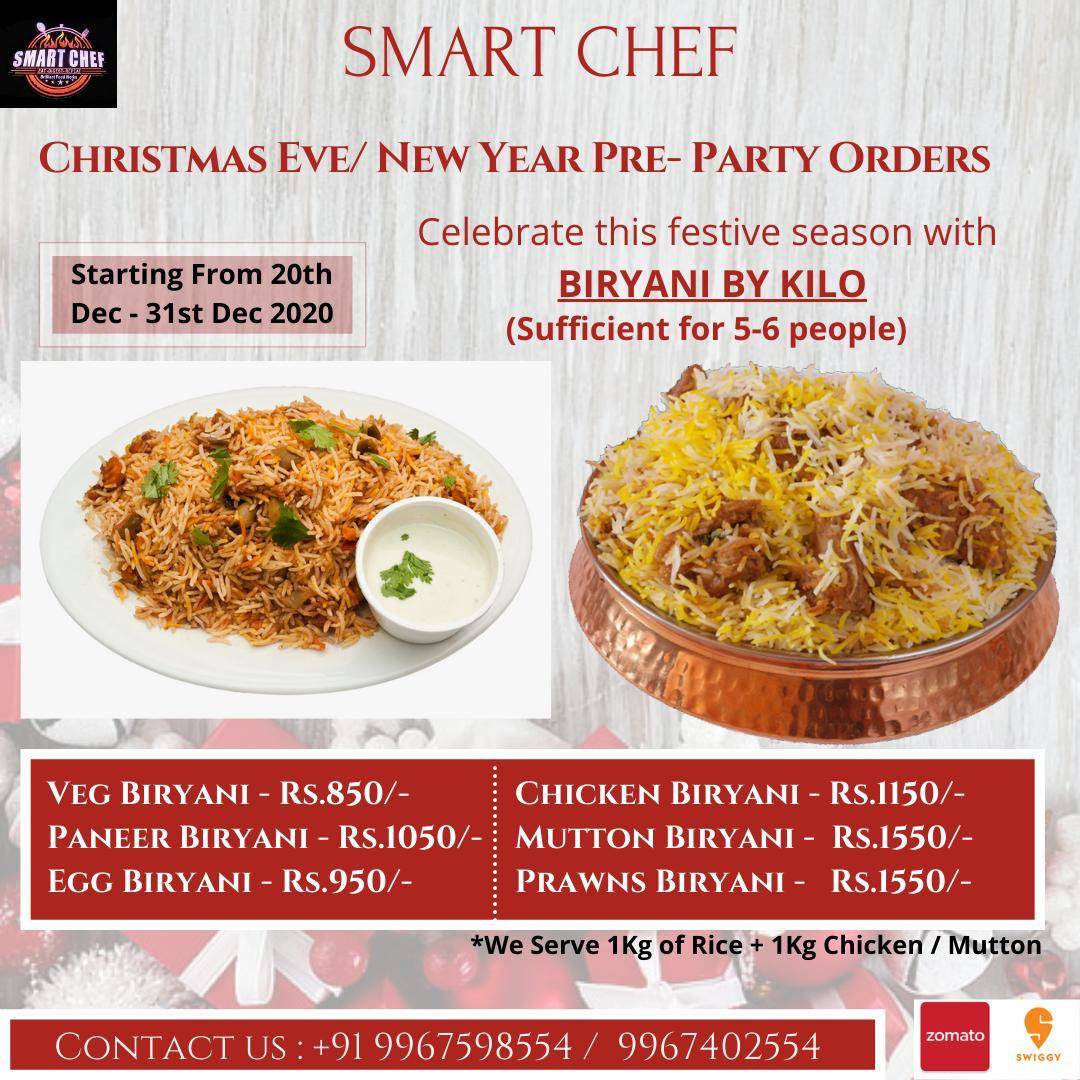 Smart Chef menu