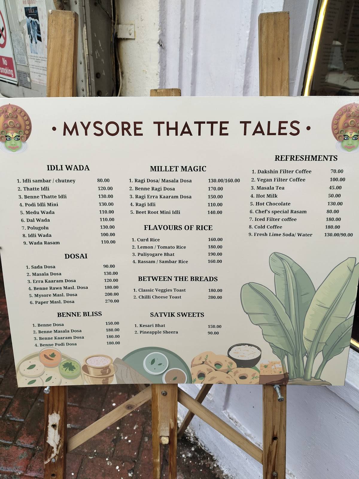 Mysore Thatte Tales menu