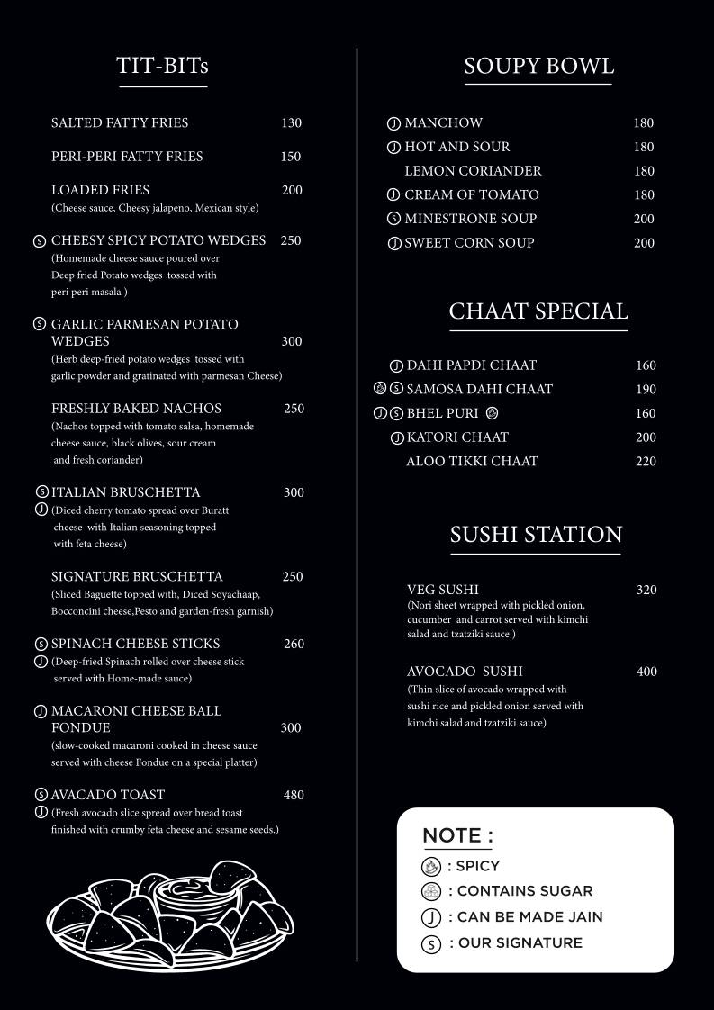 NH51 V cafe menu