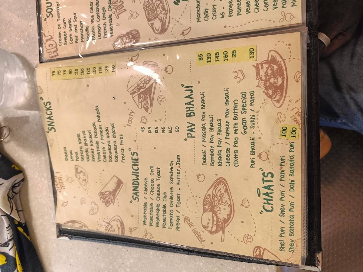 Nandan Pure Veg Restaurant menu