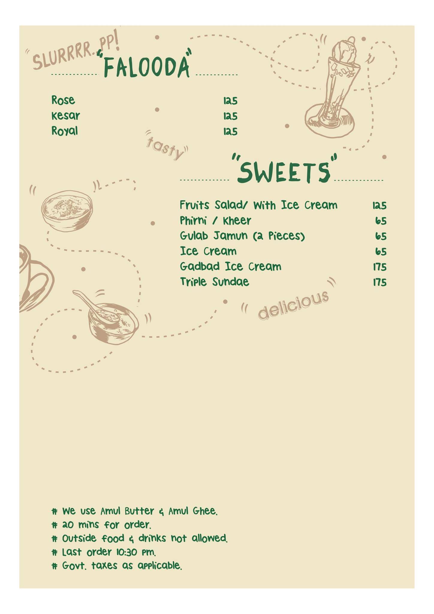 Nandan Pure Veg Restaurant menu