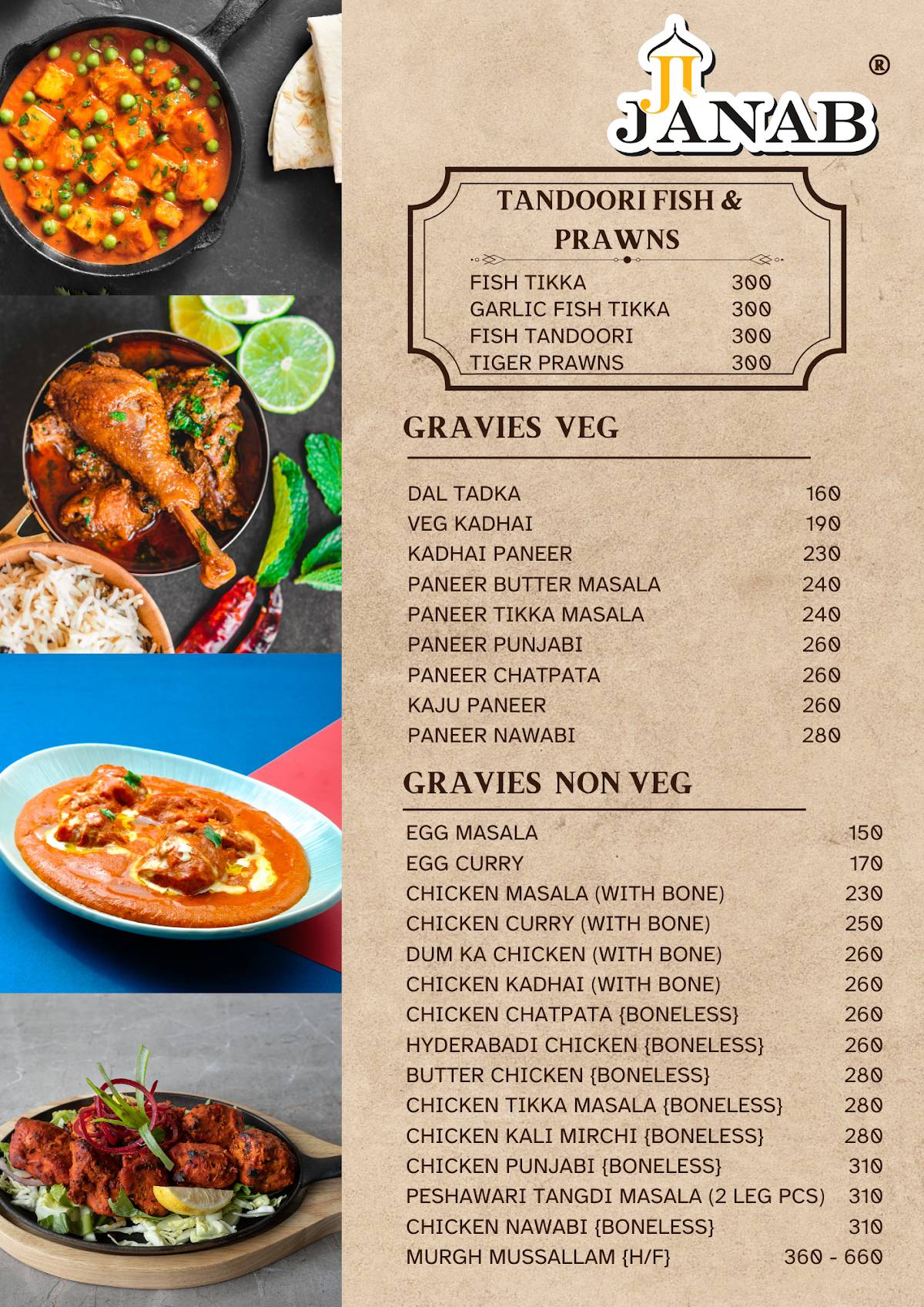JiJanab Restaurant menu