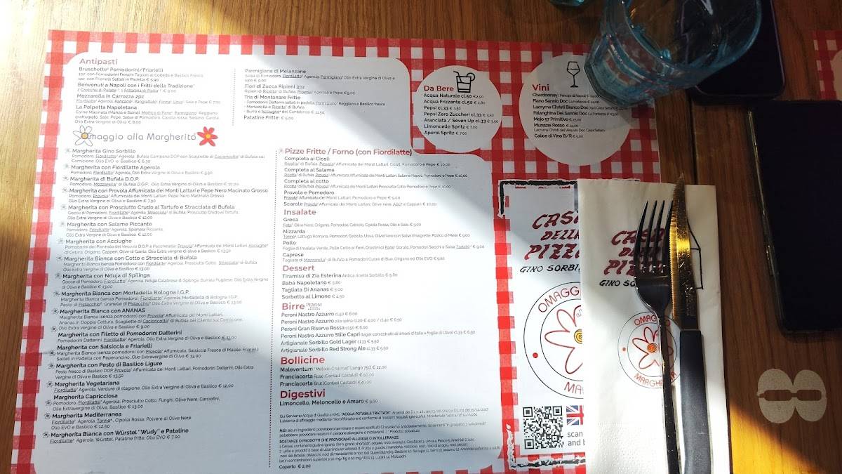 Menu di Sorbillo Vomero 