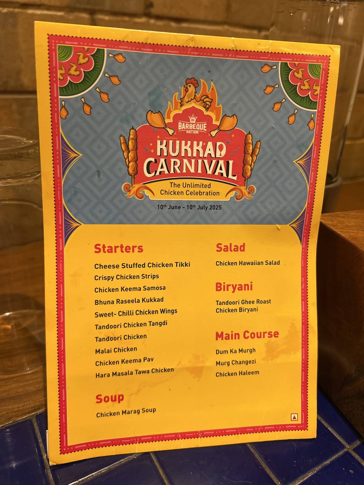 Barbeque Nation - Mumbai - Belapur menu