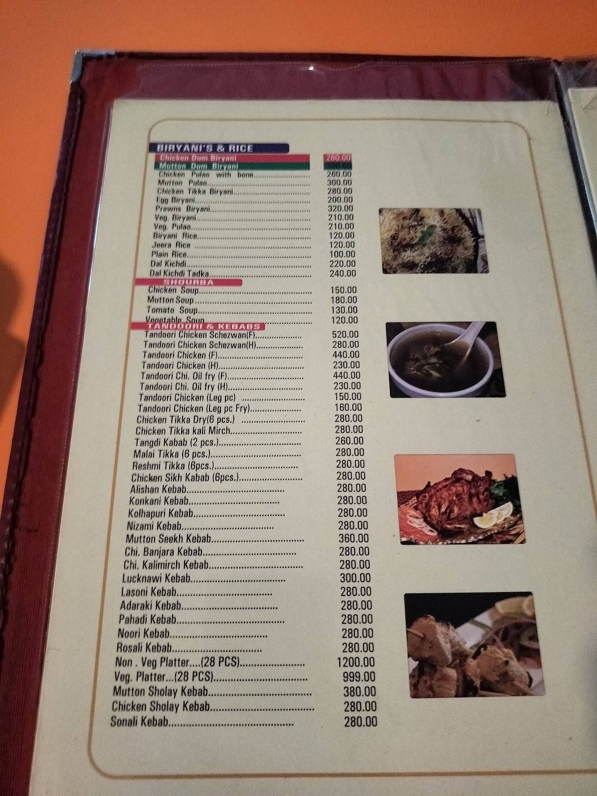 Nawab's Kitchen menu