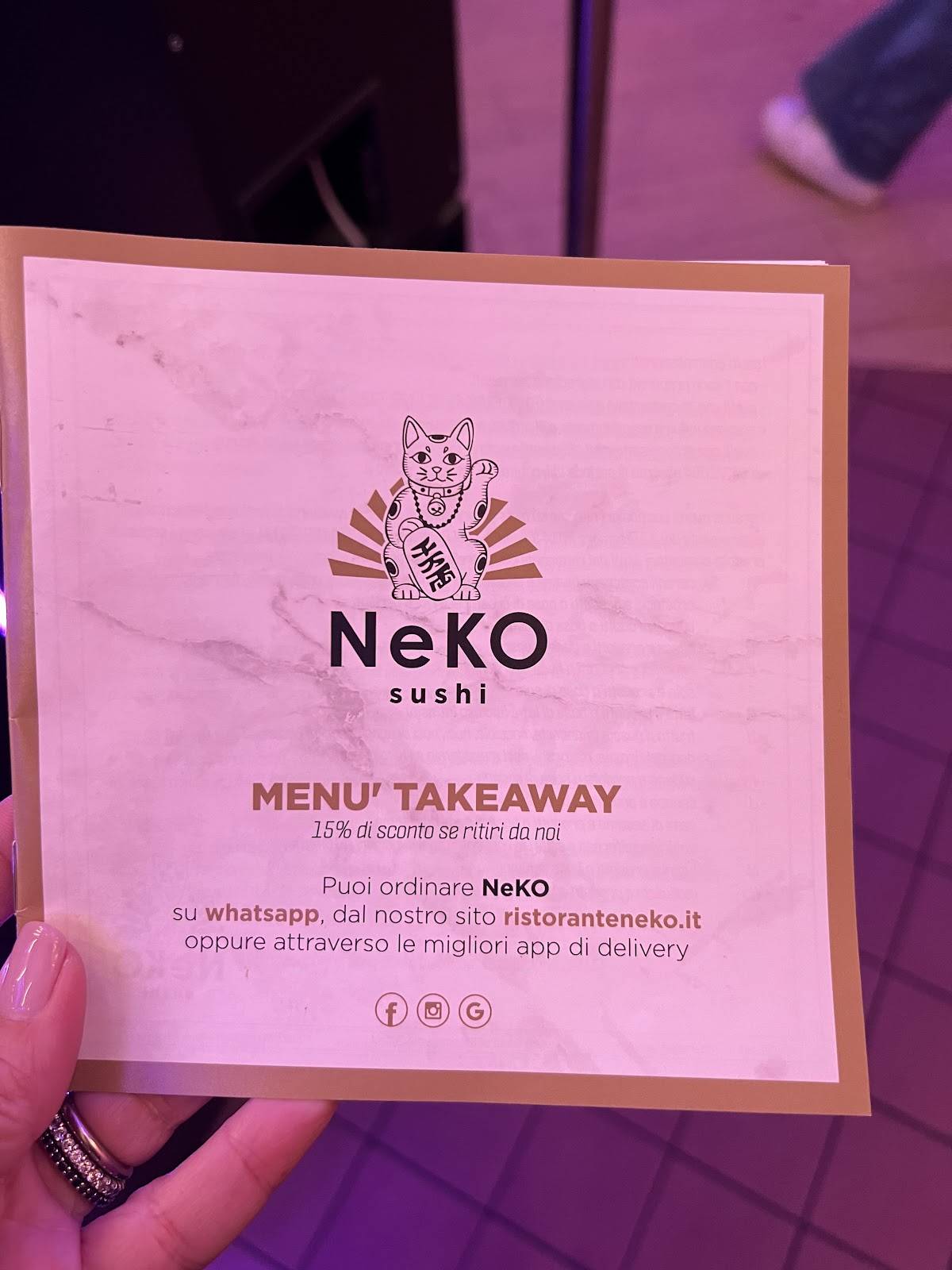 Menu di Neko Sushi Monteverde 