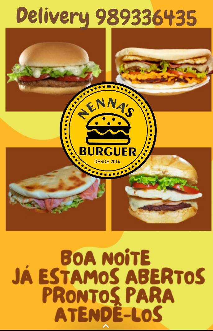 Nenna's Burguer cardápio