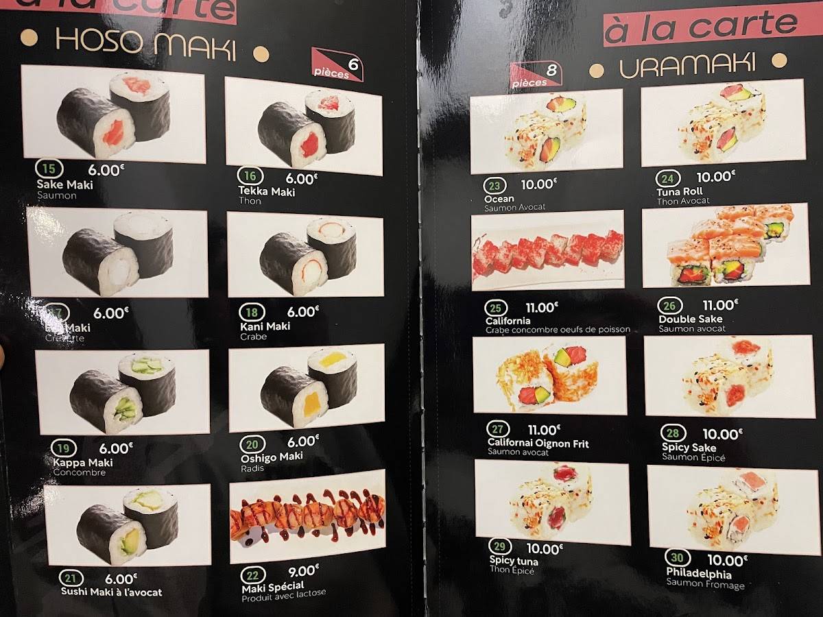 Menu de New Asia