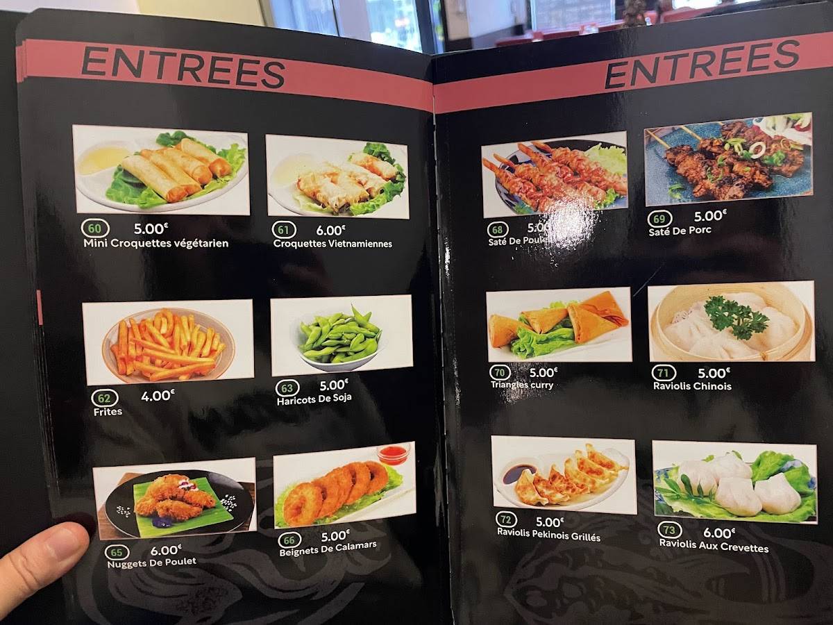 Menu de New Asia