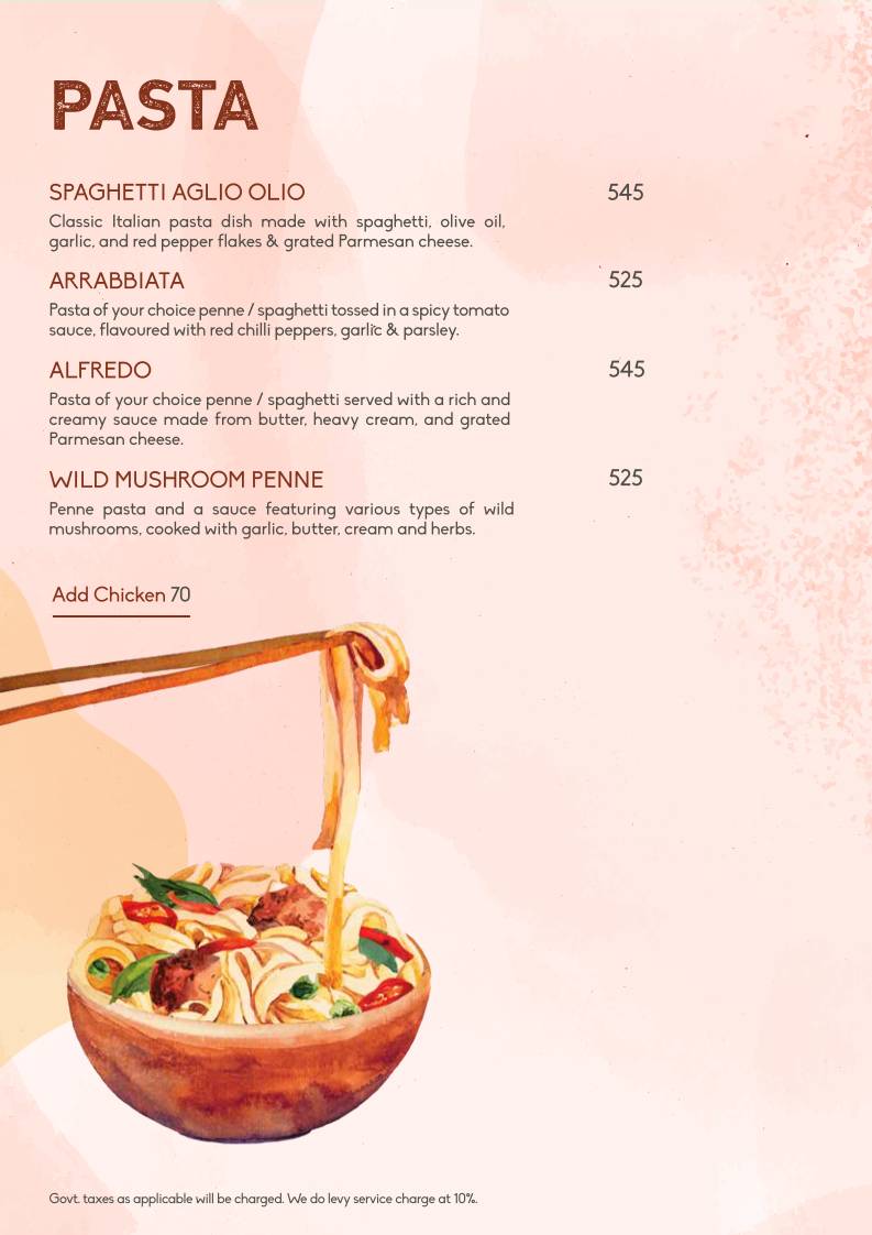 Lord Of The Drinks menu